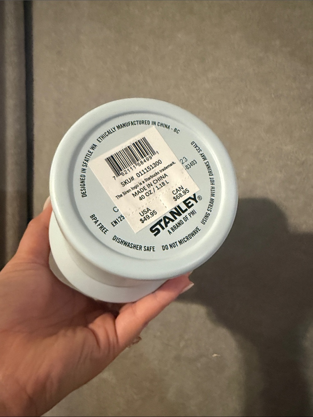 Stanley x Starbucks Spring Blue Tumbler 40oz - Picture 2 of 6